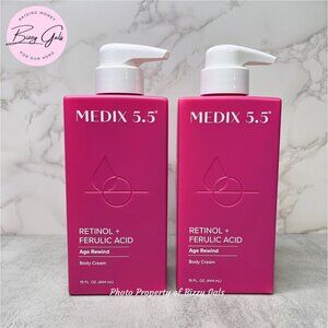 2 Medix 5.5 Retinol Cream Ferulic Acid Anti-Sagging Treatment 15 oz New